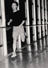 Antonín Kábele trénující