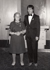 Antonín Kábele s matkou