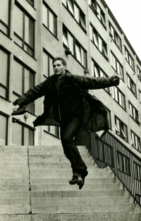 Jiří Zídek na archivní fotografii (koleje na pražském Strahově)