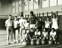 Jiří Zídek (uprostřed) na archivní fotografii