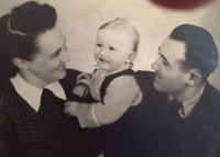 Pavel with his parents