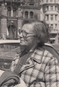 His mother Marie Ledererová-Jelínková; Liberec, 1972