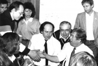 Josef Römer, Stanislav Devátý and Václav Havel