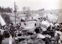 9. květen 1945 - příjezd Rudé armády do Luk nad Jihlavou