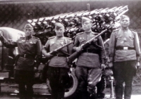 Sovětští vojáci v Lukách nad Jihlavou