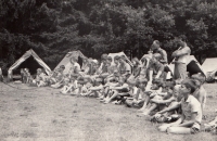 Tábor v Ledči nad Sázavou cca 1967