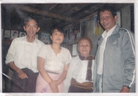 Nay Win, his wife and his colleague Ko Kyaw Mya