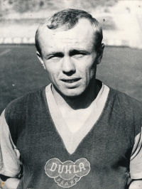 Ján Geleta v dresu pražské Dukly