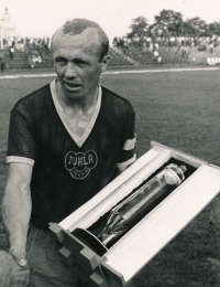 Ján Geleta v dresu pražské Dukly