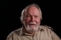 Portrét V. Sloup ve studiu při natáčení