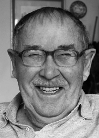 Karel Hlaváček při natáčení, 2019