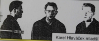 Karel Hlaváček the younger, photograph from his police files
