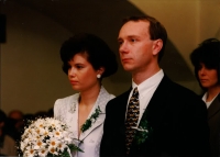 Svatba s druhou ženou Lucií, 1996