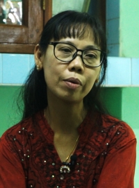 This Photo was taken while AAPP was interviewing Than Than Htay