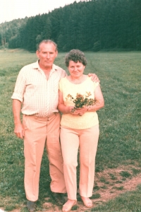 Ladislav Hladík with his wife (1973)