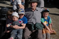 With grandchildren
