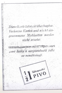 Poukázka na odběr jednoho "zákopnického" piva denně