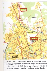 Z Řečkovic docházeli každý den pracovat do Černých Polí, kde kopali uličky od cihelny ke kanonům