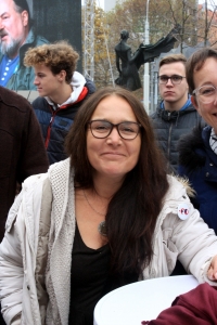 Marie Hrečínová-Prodanová - jedna z nejaktivnějších členek stávkového výboru (17. 11. 2019 )
