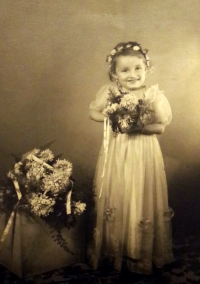 Anna Vinterová as a four-year-old