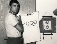 Jiří Daler v Brně, těsně po olympiádě v Tokiu, 1964