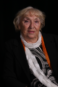 Olga Vetešníková ve studiu v Hradci Králové v roce 2019