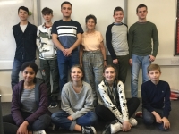 Students of the Czech school in London with Eva Turner in 2019