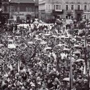 Fotografie pořízená za sametové revoluce