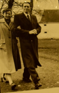 Ladislav Homola and his first wife