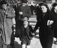 In Prague with mother, 1938