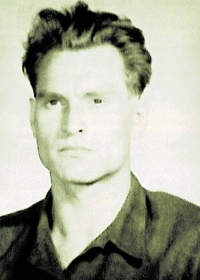 Alois Jaroš, sentenced to death in the "Slepička" case, taken before execution