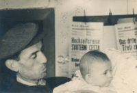Father and son, both Václavs Kiršners (1943)