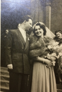 svadba v Kostole u Svätého Antonína v Prahe 17.3.1951