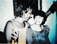 Kulturní setkání na chatě v Zašové, Jaromír Nohavica a Jarmila Mikulášková, 1988