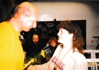 Oslava padesátých narozenin, Jiří Černý a Jarmila Mikulášková, 1996 
