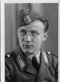 In the Luftschutzpolizei uniform (1942)