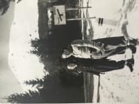 Hilda with her father in High Tatras