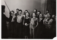 Zkouška VSACANu, Miroslav Ekart čtvrtý zleva, 1948