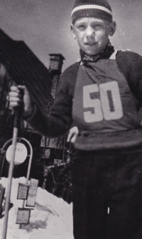 Dalibor Motejlek v dětství na tréninku 