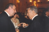 With the Mayor of Vienna, Helmut Zilk - a big friend of Czechia and a prominent Austrian politician, 1994