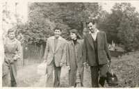 Helena Krulichová a Abdul Rahman Ghassemlou před narozením obou dcer (vpravo), Československo, počátek 50. let