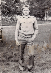 Radek Henner jako mladý major - dobová fotografie