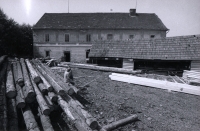 Zaječovský mlýn a pila v roce 1986