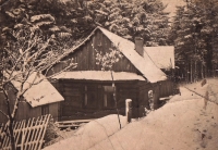 Dům Baletkových na pasekách Maruška, Hošťálková, kolem roku 1945