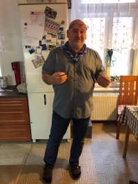 Pamětník doma při nátáčení