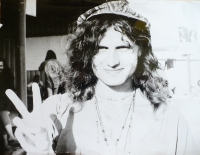 František Kadlec na 1. "českém Woodstocku", červen 1990
