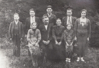 Family of Pavel Řezníček. His father, Pavel Řezníček senior is standing on the left.