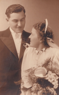 Wedding of Jaroslav and Antonie Zářecký, 1939