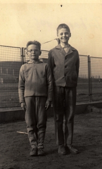 Josef Zdráhal (on the right), early 60s 