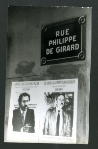Parte při pohřbu Abdula Rahmana Ghassemlou, Paříž, 1989
